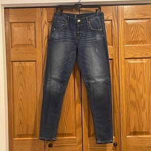 Womens size 4 distressed blue denim jeans